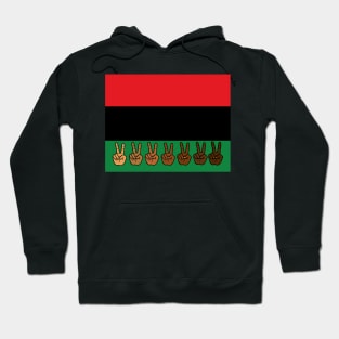 Pan African flag Juneteenth black freedom liberation Hoodie